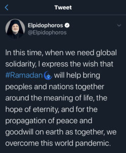 "Archbishop" Elpidophoros and hope in eternity