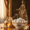 marie-antoinette-signature-blend-incense-6- A bowl of Marie Antoinette Greek incense.