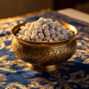 A bowl of Athonite Byzantine incense.