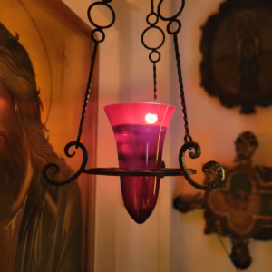 vigil-lamp Sponsor an oil lamp for a whole day at the Sacred Monastery of St. John of the Ladder.