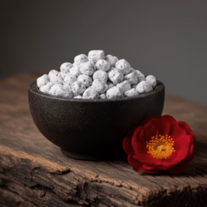 A bowl of Athonite Wild Rose incense.